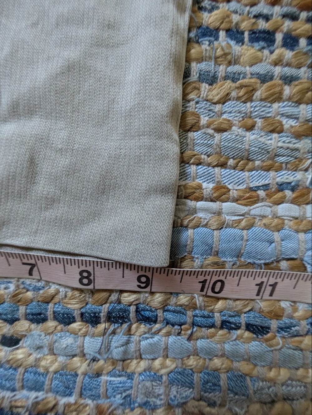 Tommy Bahama Silk Straight Leg Pants 12 Beige Resort Coastal Lightweight - Picture 4 of 8